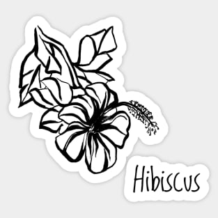 Hibiscus flower Sticker